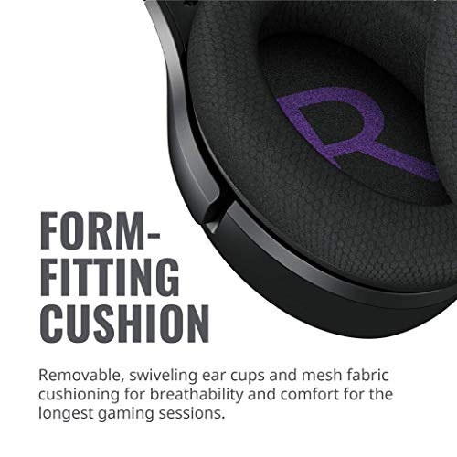 MH630 Gaming Headset with 2.0 Hi-Fi Stereo - PC & Console Compatible with 50mm Neodymium Audio Drivers, Ultra-Clear Boom Mic and Portable Frame - 3.5mm Standard Jack,19.2 - Cuffia gaming - Immagine 2