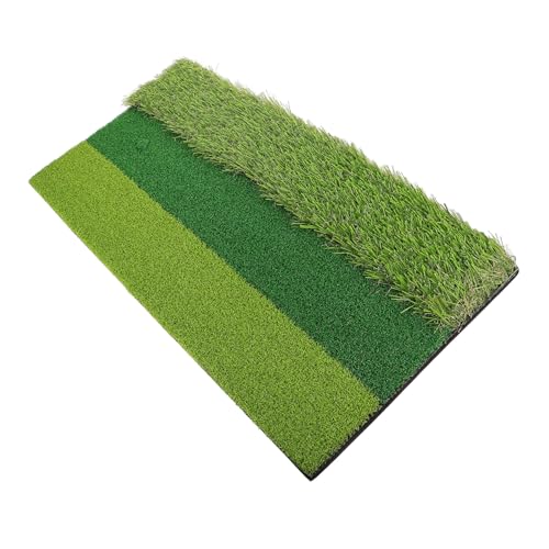 NAMOARLY 3-Color Golf Hitting Mat 30x60 Realistic Turf Indoor/Outdoor Practice Pad Swing Mechanics Trainer
