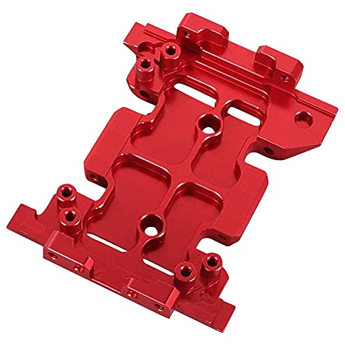 Image of Aluminum Center Skid Transmission Plate,Center Frame Brace Transmission Skid Plate,Center Skid Plate Transmission Mount, Center Skid Plate for AXIAL SCX10 1 /10 RC Rock Crawler Car Option Part