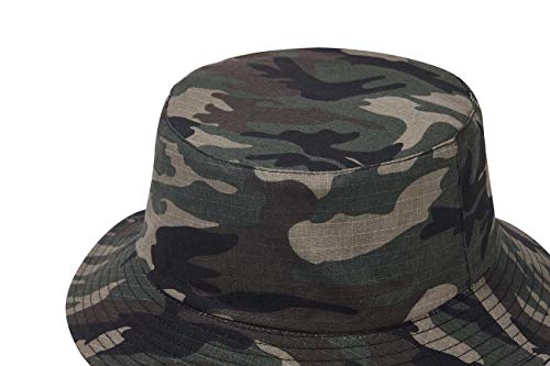 Image of Quanhaigou Bucket Hat for Men Women,Packable Reversible Printed Sun Hats,Fisherman Outdoor Summer Travel Hiking Beach Caps