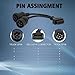 AMHTDOL OBD 6pin 9pin J1708 J1939 Cable for Truck 6+9pin to OBD2 16pin Adapter Fit for Cummins Heavy Duty Truck Scanner Cable OBD to 9 pin J1939 6pin J1708 Split Y Connector for Diesel Diagnostic Tool