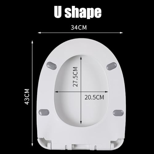 Sedile WC elettrico riscaldato – Sedile WC digitale intelligente a forma di U, facile da pulire, temperatura regolabile, efficiente dal punto di vista energetico, confortevole e igienico