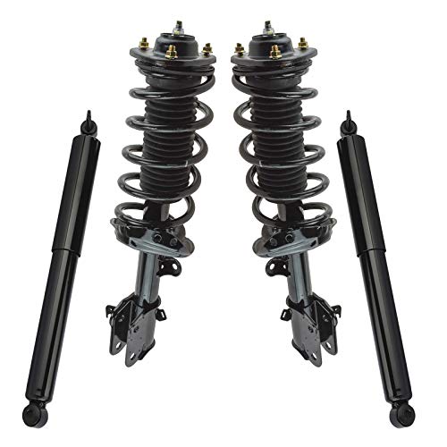 Image of TRQ Front and Rear Complete Strut Assembly & Shock Absorber Kit Complete Strut & Coil Spring Assembly Compatible with 2008-2010 Honda Odyssey