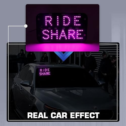 Accesorio LED para ventana de auto YSY Juren RideShare miniatura 5
