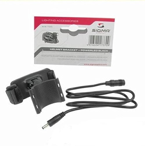 SIGMA HELMET LIGHT BRACKET MOUNTING KIT FOR POWERLED BLACK HEADLAMP WITH EXTENSION CABLE 17370