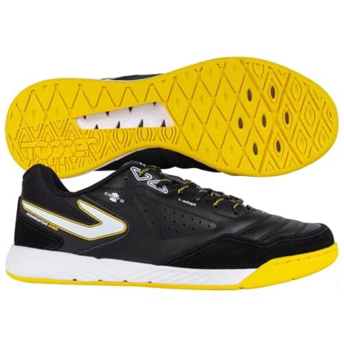 Chuteira Futsal Topper Dominator Pro V (preto/amarelo, Br, Adulto, Numérico, 43)