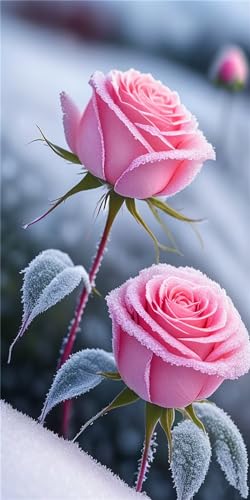 Diamond Painting Grand Format Roses Roses 80x160cm Art Strass