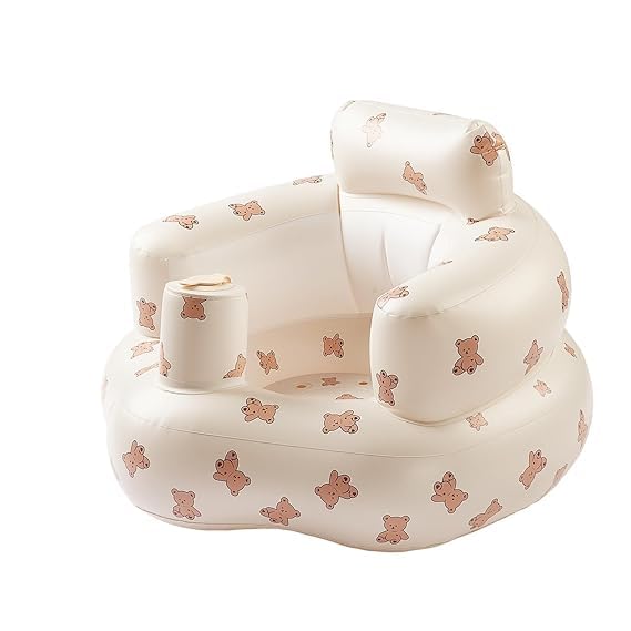 Whimsical Inflatable Baby Seat - Infant Safety Support, Blow Up Baby Floor Seat with Built in Air Pump- Perfect for Travel, Beach, Camping - Ideal for Babies 3 Months and Up-image-21