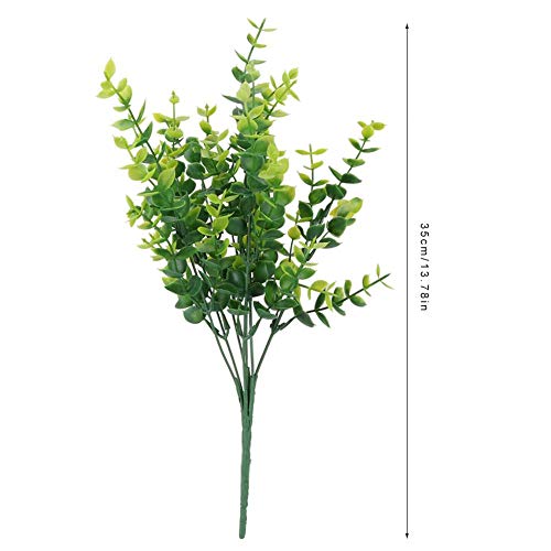Junluck Plantas artificiais, plantas artificiais ao ar livre, decoração de casa, para escritório em
