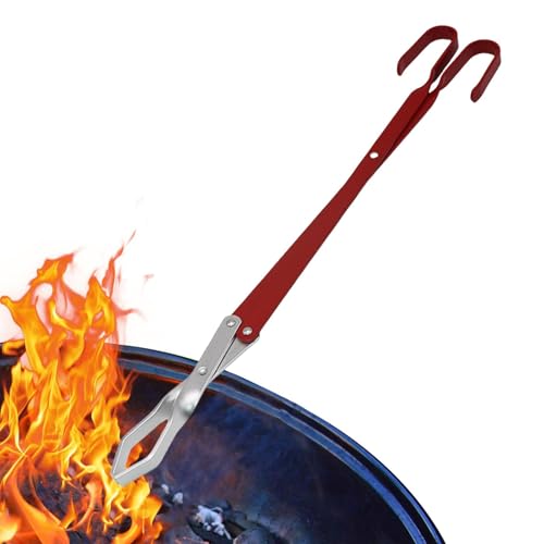 Feuerholzzange, Kaminzange - Extra lange Grillzange zum Grillen - Extra lange Grillzange für die Küche, Outdoor, Camping, Grill, Feuerstellen Feuerholzzange, Kaminzange - Extra lange Grillzange zum Grillen - Extra lange Grillzange für die Küche, Outdoor, Camping, Grill, Feuerstellen