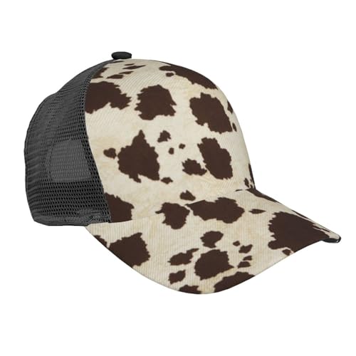 Gorra Trucker Estampada de Vaca Ajustable para Mujeres y Hombres miniatura 1
