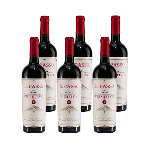 IL PASSO PRIMITIVO IGP - Italienischer Rotwein halbtrocken (6 x 0,75L)