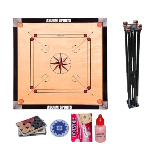 Professional Carrom Board Set with Matte Finish | Smooth Playing ...