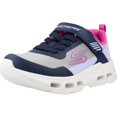 Skechers Glide-Step Drift Sneakers - Lightweight Mesh Athletic Shoes with Air-Cooled Memory Foam and Adaptive Closure, Navy Textile/Multi Trim, 13 by Skechers - Used condition - US$27.46
