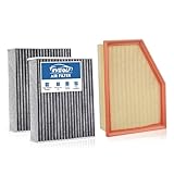 RVgolf 1*Engine Air Filter+2*Cabin Air Filters Set Fit for 2019-2026 BMW X5 X7 X6 (3.0L ONLY),