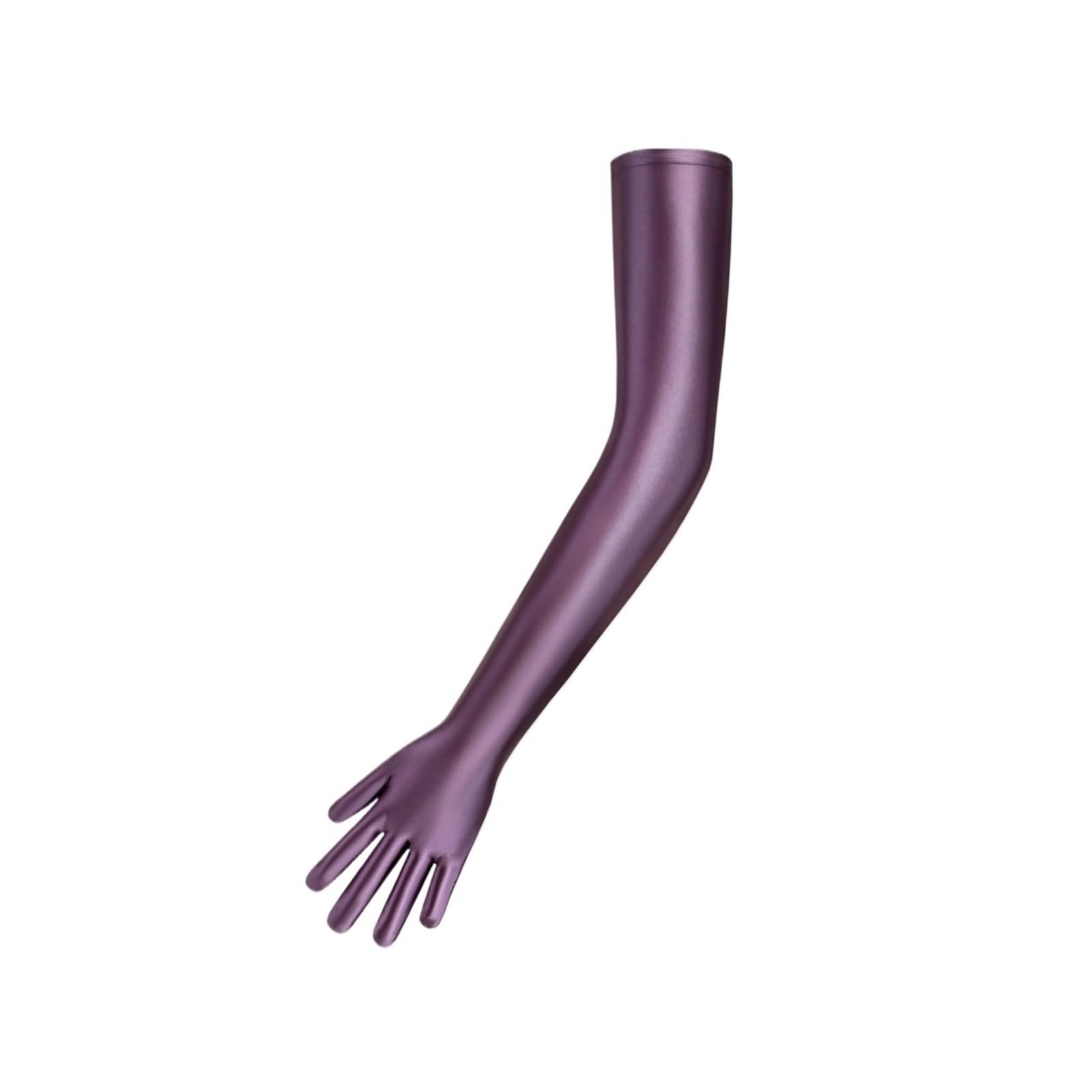 Guanti Lunghi Donna Guanti Guanti lucidi con dita unite Guanti ultra lunghi ad alta elasticità Guanti lucidi da abito