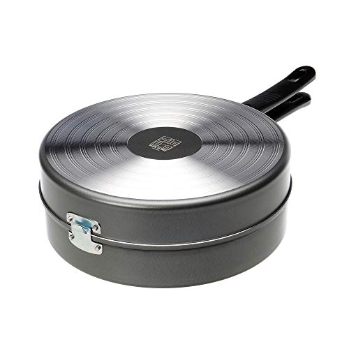 ALLUFLON Tradizione Italia Fornetto/Girafrittata Alto, Alluminio, Nero, 28 cm - 6