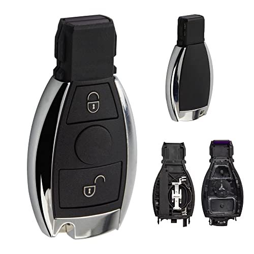 Clé de Voiture à Distance 2 Boutons Clé de Voiture Intelligente Originale Coque pour Mercedes pour Benz A B C E S Classe W203 W204
