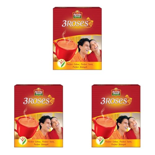 Image of Brooke Bond 3 Roses Assam Dust Tea, 100 Gram (Pack of 3)