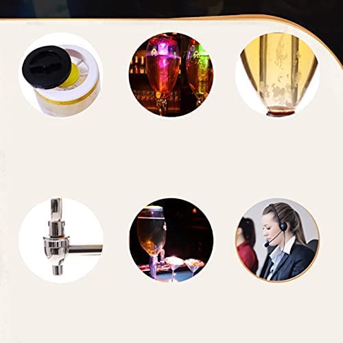 KRASS Dispensador de cerveja grande para torre de cerveja, 5 litros, torre de cerveja com corrente d