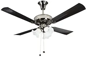Crompton Uranus 1200 mm (48 inch) Decorative Ceiling Fan with Lights (Black)