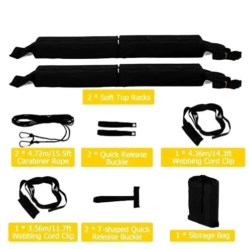 Barras para Techo Coche de Espuma Universales para Paddleboard y Surf 6