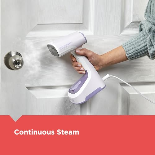 BLACK+DECKER Easy Store Pro Foldable Steamer, GS0311-0PD, 45-Second Heat Up, Extra Long Power Cord & Lint Remover Attachment, Powerful Steam Performance for Clothes, Drapes & Upholstery by BLACK+DECKER - Image 5