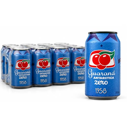 Image of Guarana Antarctica Zero, The Brazilian Original Guarana Soda, Zero Sugar, 11.83 fl oz (Pack of 12) - Packaging May Vary