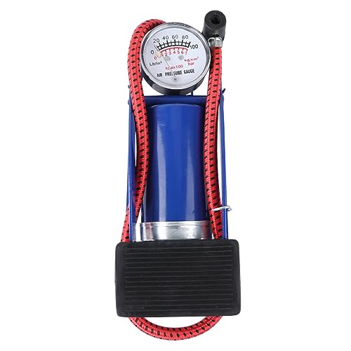 Gogogmee 1Pc Portable Tire Floor Pump High Pressure Foot Inflator with Pressure Gauge Lightweight and Multi Functional for Cars Bicycles Motorcycles and Boats Durable Design