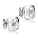 Produktbild Orovi Ohrstecker Ohrringe Set,Damen Weißgold Ohrstecker mit Diamant 18Karat (750) Brillianten 0.05crt