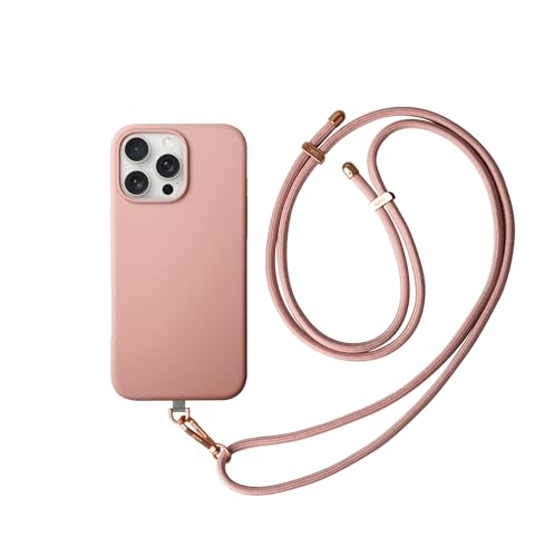 Coehl CRÈME Coque de téléphone compatible avec iPhone 16 Pro Max, 6,9", charge magnétique (rose ballet)