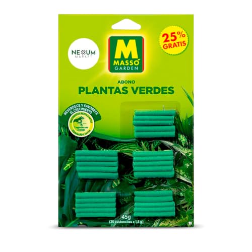 Abono en Bastoncitos para Plantas Verdes 25 uds | Fertilizante NPK 12-7-7 de Liberación Lenta | Nutrición Completa Hasta 3 Meses | Para Interior, Exterior | Aplicación Fácil | Nexum Market