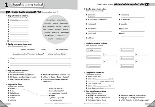 Lower Secondary Spanish for the Caribbean - A Explorar: Workbook Level 1 (Spanish and English Edition) (English and Spanish Edition) - Image 2