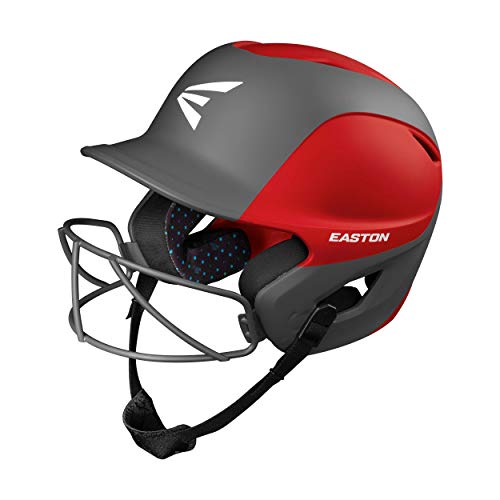 Easton Ghost Softball Batting Helmet, Two-Tone Matt Red/Charcoal, T-Ball/Small #TOP1