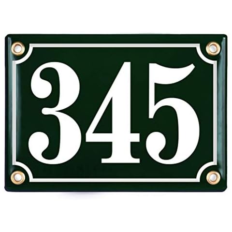 Plaque Numéro de Maison Sosenco 12x17 cm Cover