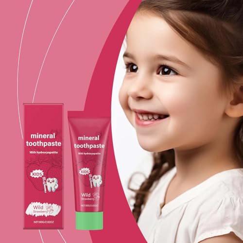 Natural Probiotic Hydroxylapatit Zahnpasta für Kids, Kinder Hydroxyapatite Toothpaste Mit Fruchtiger Erdbeere, Geeignet füR Erwachsene & Kinder Hilft Bei Empfindlichen ZäHnen (2) – Bild 3