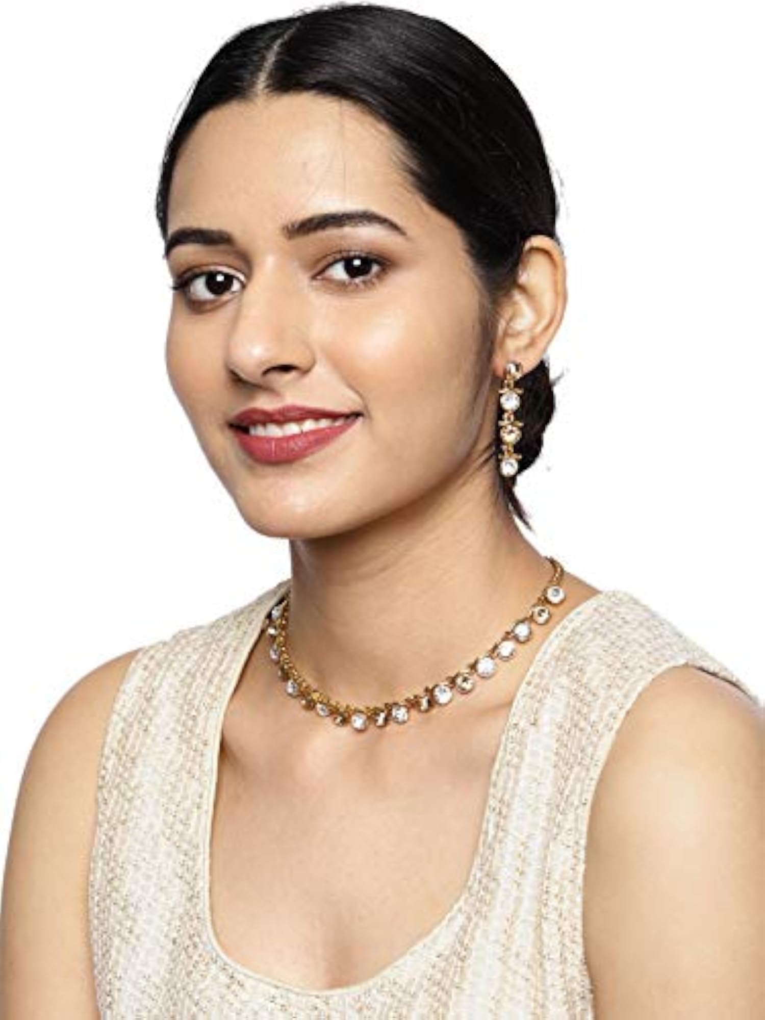 Women's Tone Contemporary Look Stylish Necklace Set