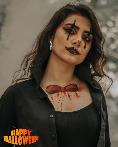 16Pairs Hypoallergenic Halloween Christmas Earrings for Women Teen Girls Thanksgiving Xmas Dangle Hoop Earrings Set Bat Ghost Pumpkin Christmas Tree Snowflake Squirrel Maple Leaf Fall Holiday Jewelry (Holiday Earrings Set)3