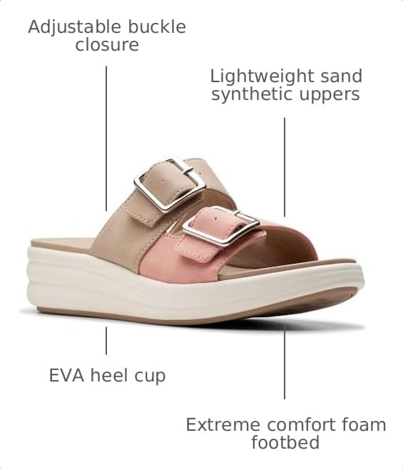 Image of Clarks Women's Drift Buckle | Casual Sandals