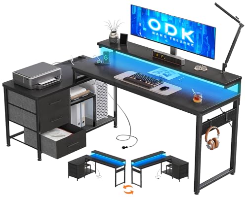 electronics best l shaped gaming computer desk