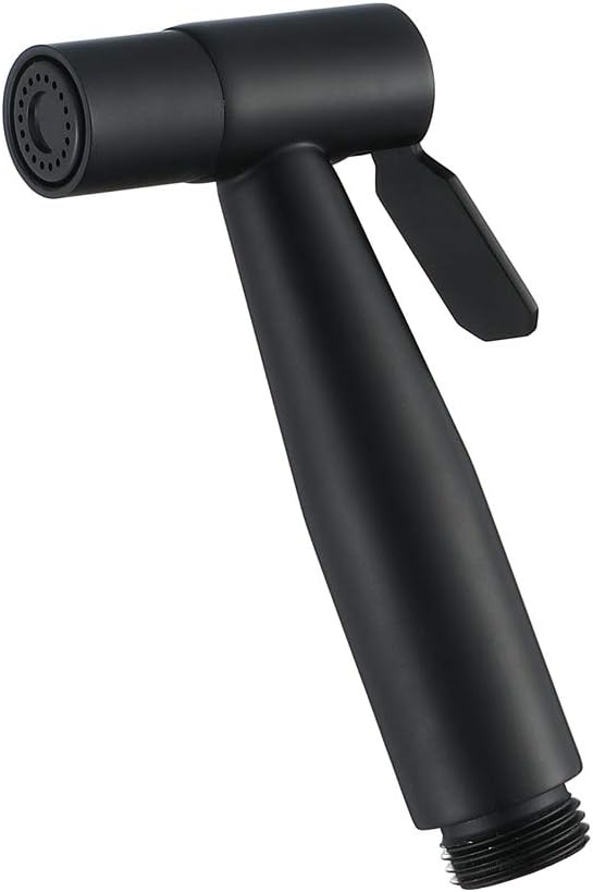 Handheld Bidet Sprayer Head Stainless Steel Portable Toilet Bidet Shower Head Black Bathroom Shower Bidet Tap for Toilet Cleaning, Personal Hygiene, Floor Cleaning,B(B)