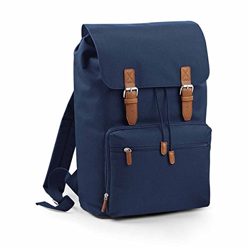BagBase Unisex BG613FNAV Vintage Laptop Rugzak, French Navy, Medium