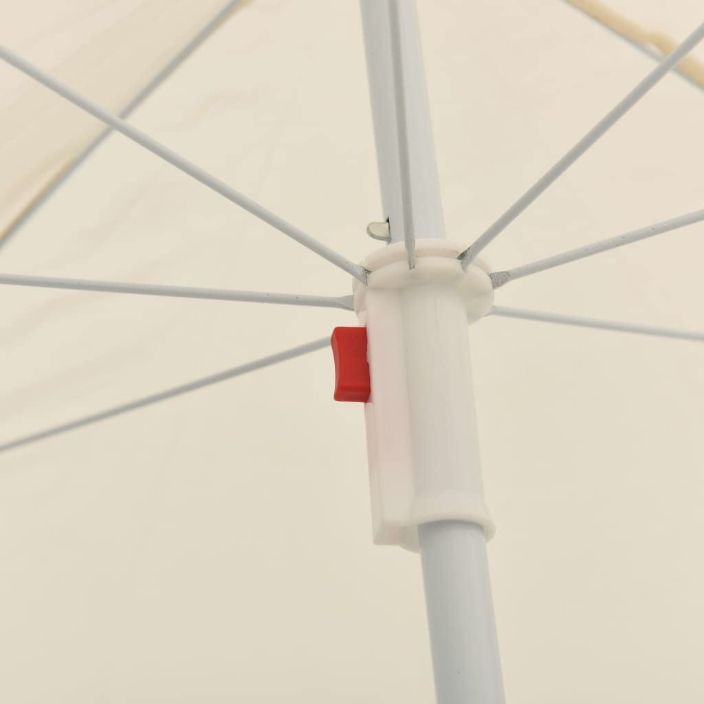 Outdoor Living Parasol ogrodowy ze stalowym słupkiem, piasek, 180 cm Dom i ogród