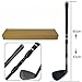 Menolana Golf Wedge Golf Chipper Retractable Lightweight Comfortable Outdoor Equipment Beginners Non Slip Chipping Practice with Scale, Black