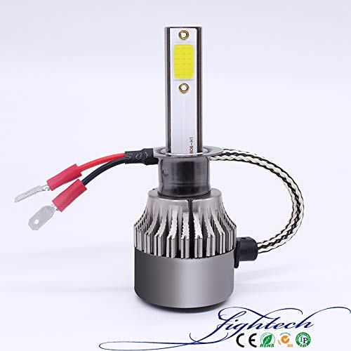 Faros delanteros LED para automóviles NightGhost - H1 H4 H7 72W 7600LM / Set 6000K a prueba de polvo blanco frío (H1)