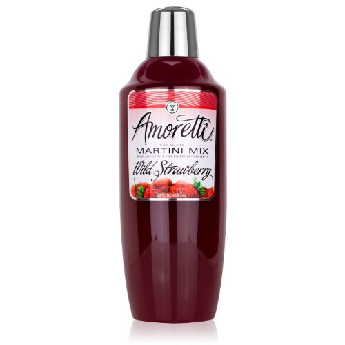 Amoretti Premium Martini Cocktail Mix, Wild Strawberry, 28 Ounce