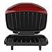 George Foreman 2-Serving Classic Plate Electric Indoor Grill and Panini Press, Red, GR10RM,5.6 x 10 x 9.2