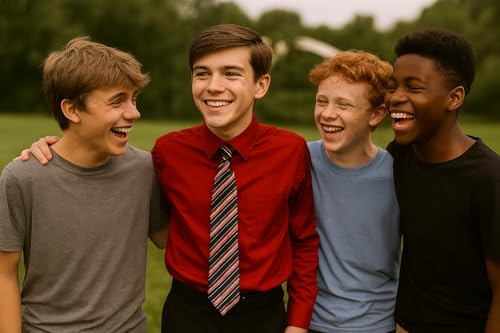 Avery Hill Boys Long Sleeve Dress Shirt with Windsor Tie3