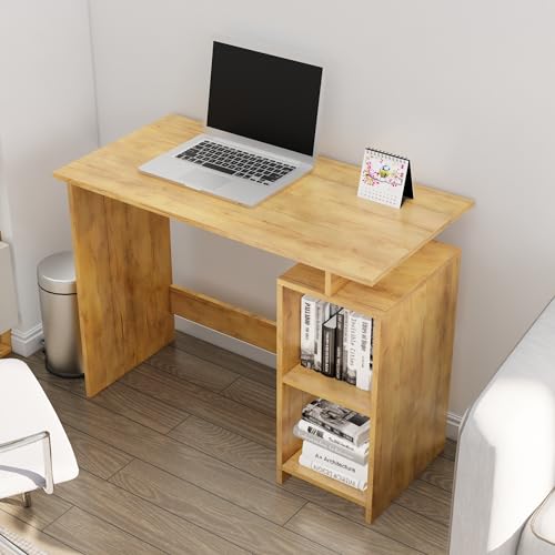 Image of Bniture Wooden Study Table for Home | Engineered Wood Laptop Study Table with Book Shelf | Multi Purpose Office Desk for Laptop, Computer, Writing & Study | Workstation for Home & Office | Giant Wood