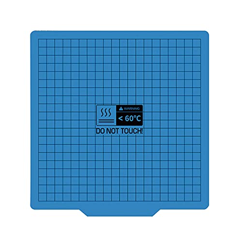 Superficie de construcción impresa en 3D, placa de impresora magnética PLA de 200/235/310 mm para cama caliente (azul) Cover